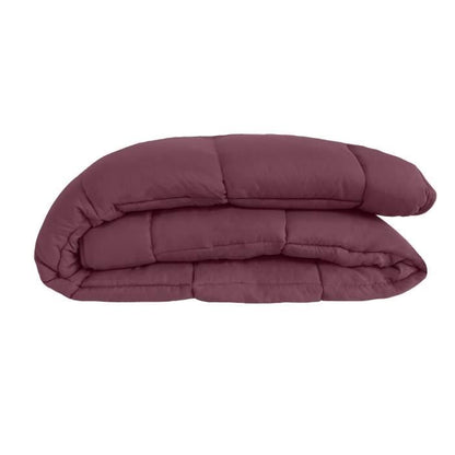 400g/m² microfiber duvet Calgary plum & parme 240x260cm