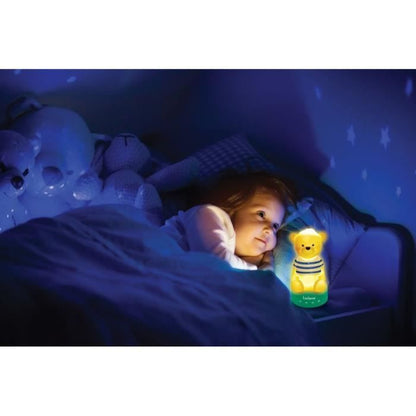 LEXIBOOK - 3D Bear story counter - with night light, music and color variation 17cm (French)