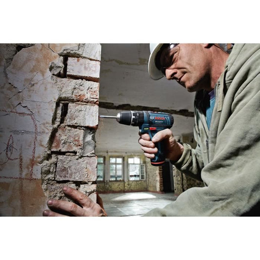 Bosch Professional drill GSR 12V-15 with 2 2Ah battery + charger + softbag