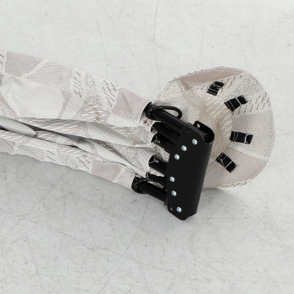 Outsunny Eiförmiger Hängekorb, Hängesessel mit Schaukelfunktion und faltbarem Korb, Gartenstuhl, Becherhalter, Sandbraun