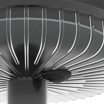 Outsunny Solar Gartenleuchten, wasserdicht, Warmweiß LED, 10-12h Betriebszeit, Schwarz