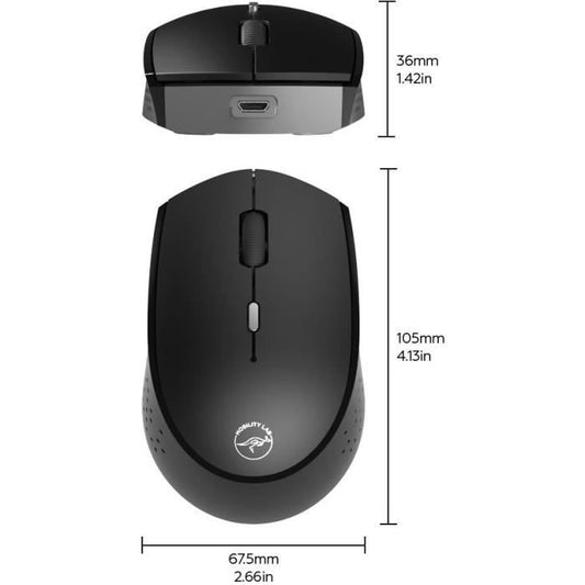 Rechargeable wireless mouse - MOBILITY - USB-C