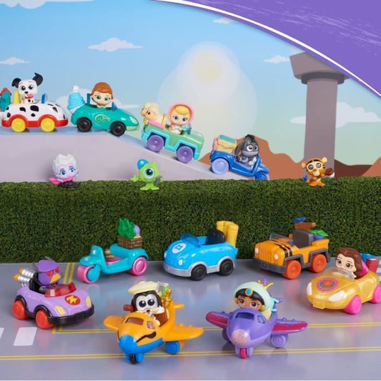 Figurines and vehicle - DISNEY - Car and Figurine - 1 figurine and 1 vehicle, 12 to collect