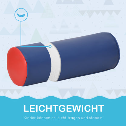 HOMCOM Soft-Bausteine, 7-tlg. Set, sicheres Material, weich und pflegeleicht, Schaumstoff, bunt