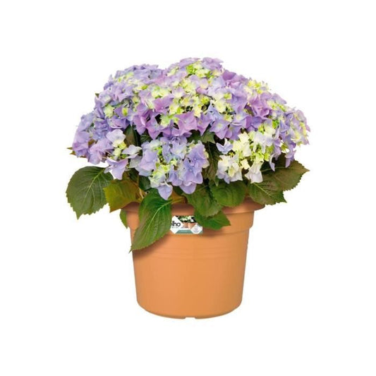 Green Basics round flower pot - Plastic - Ø40 - Soft terracotta