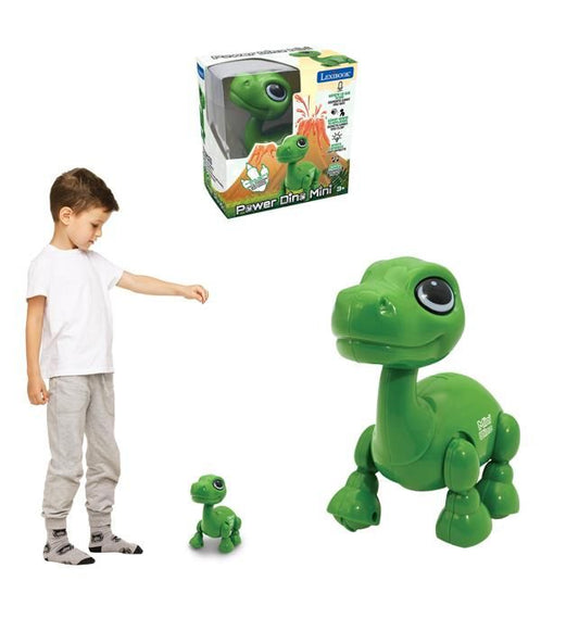 Power Puppy Mini - Dinosaur Robot with Light and Sound Effects, Hand Clap Control, Repeat