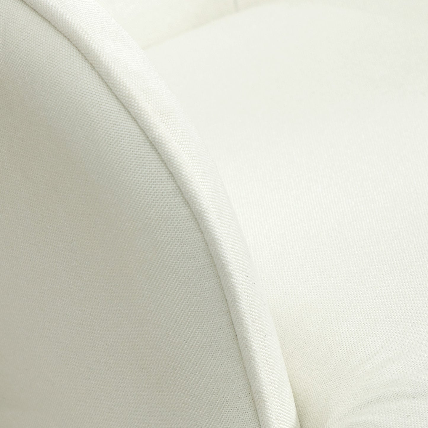 HOMCOM Schaukelstuhl mit Hocker, sanftes Schaukelsystem, Leinenimitat, 64 x 89 x 90 cm, Cremeweiß