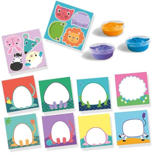 My first - Finger painting - Animals - SES CREATIVE - Paint 8 cards of happy animals.