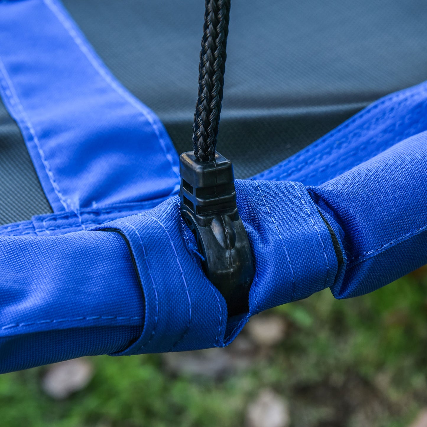 Outsunny Nestschaukel, wetterfest, bis 100 kg, längenverstellbare Seile, Φ110 cm, Blau