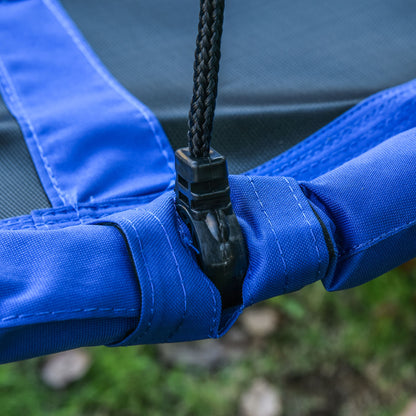 Outsunny Nestschaukel, wetterfest, bis 100 kg, längenverstellbare Seile, Φ110 cm, Blau