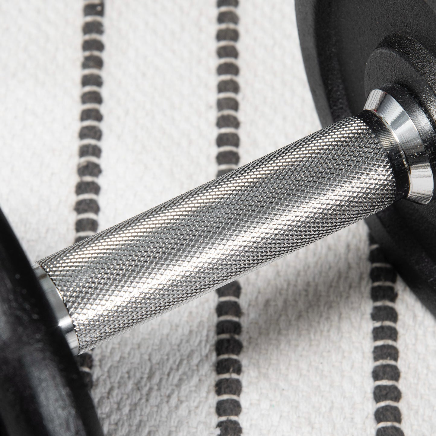 HOMCOM Kurzhantel, Langhantel, 2-in-1, 20 kg, 8 Hantelscheiben, rostfrei, Eisen, schwarz, 95 x 16 x 16Hcm