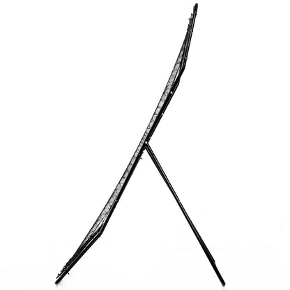 HOMCOM Baseball-Rückprallnetz, wetterbeständig, Metallrahmen, grüne Trefferzone, 174H x 123B x 90T cm