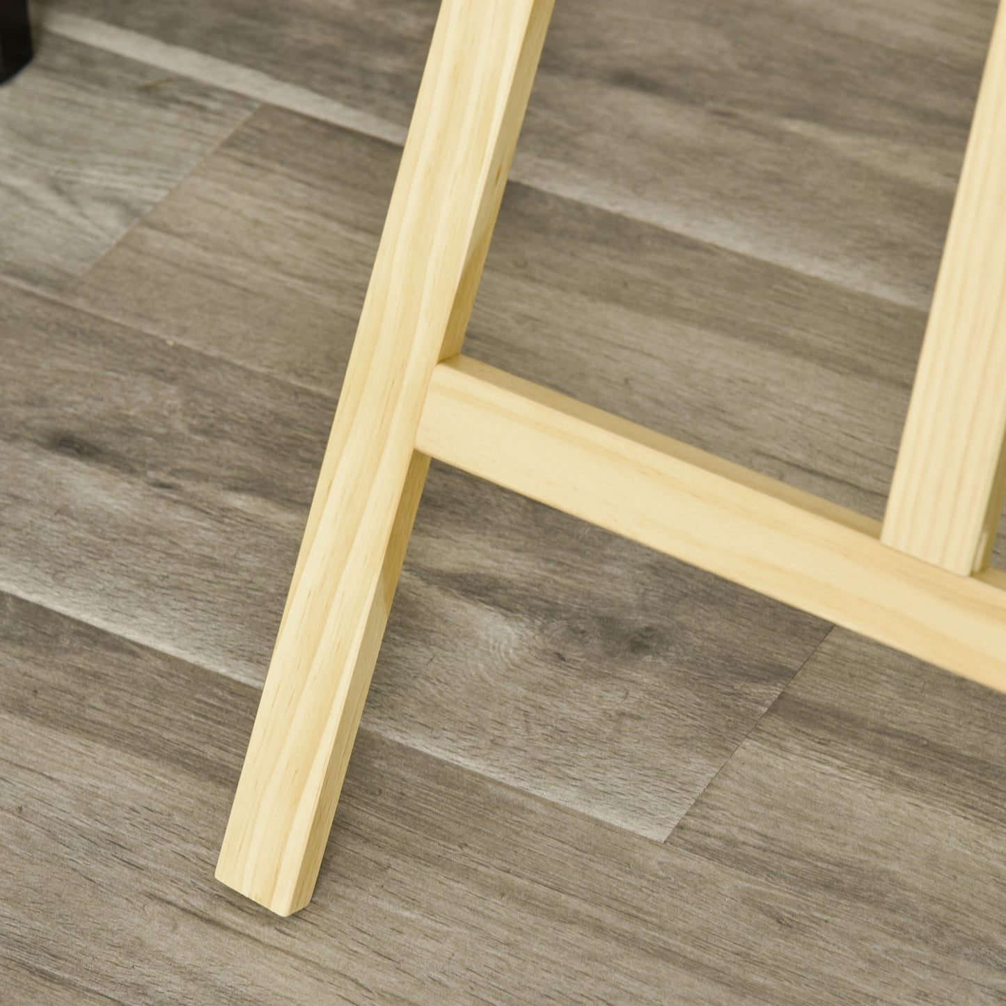 HOMCOM Staffelei Holz 134,5 cm hoch Holzstaffelei für Leinwände bis 108 cm Feldstaffelei Atelierstaffelei für Malerei, Skizze, Hochzeit, Ausstellung Natur