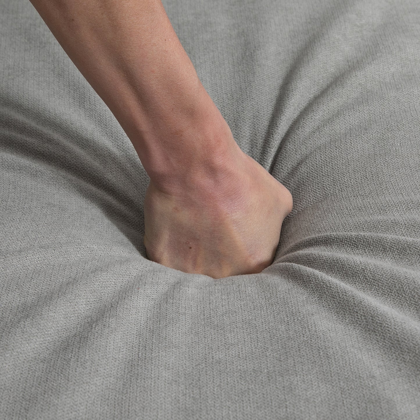 HOMCOM Ecksofa mit Schlaffunktion, 3-Sitzer-Sofa mit Bettkasten und Kissen, Eckcouch, L-Form Couch, Stoffbezug, Grau