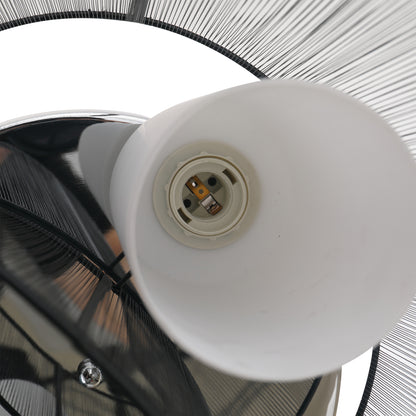 HOMCOM Deckenlampe Deckenleuchte 2-Flammig E27 Badlampe Modern Küchenlampe Lampe für Schlafzimmer, Badezimmer, Küche, Wohnzimmer Weiß Ø47,5 x 33 cm (Ohne Glühbirnen)