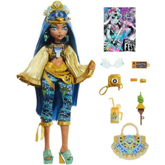 Monster High Cleo De Nile Doll with Monster Fest Outfit HXH81