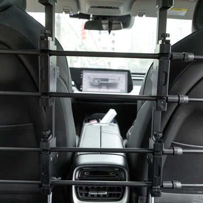 PawHut Hundegitter für den Kofferraum, einfache Montage, robust und formbeständig, Stahl, 150 x 9 x 124 cm