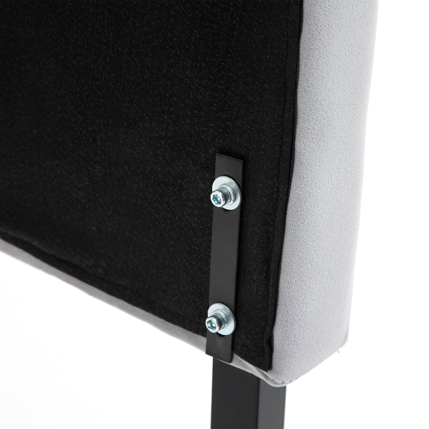 HOMCOM Kopfteil für Bett Polsterkopfteil Bett Kopf Rückenlehne Bettkopfteil in grau Pappel Samt Stoff 185 x 8 x 134 cm