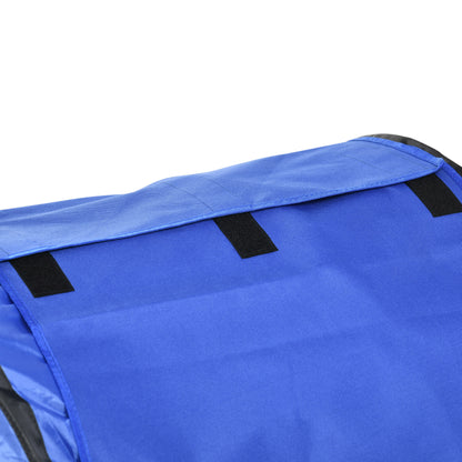 PawHut Hunde-Agiliy-Set Hundeparcours, 1 Reifen, 2 Tunnel 2 Hürden, 321 cm x 63c mx 93 cm, Blau + Rot+ Weiß