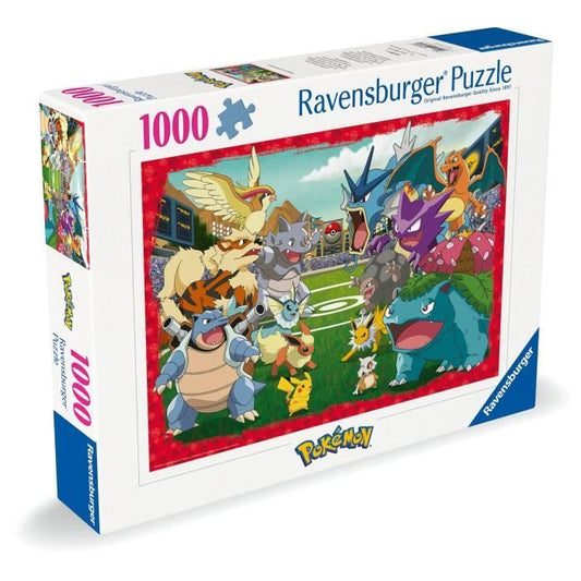1000 Piece Puzzle Pokémon The Confrontation, Adults and Children from 14 Years Old, Premium Quality Puzzle, 12000628, Ravensburger