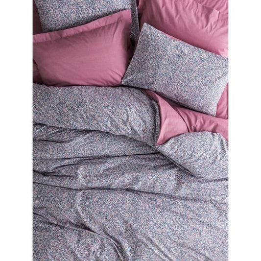 Bedding set - 1 duvet cover 220 x 240 cm + 2 pillowcases 60 x 60 cm - 100% cotton - Pink