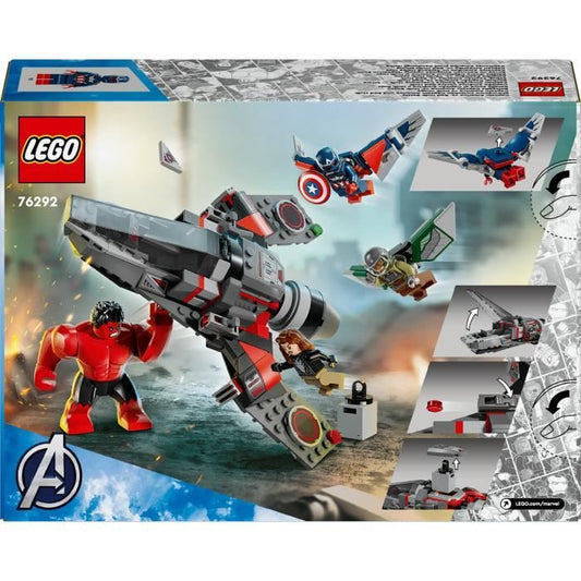 LEGO Marvel 76292 Captain America vs. Red Hulk - Buildable Fighter Jet