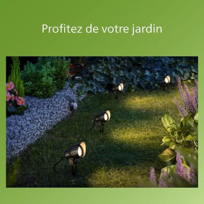 PHILIPS GardenLink outdoor spotlight, 24W, 2700K, IP44