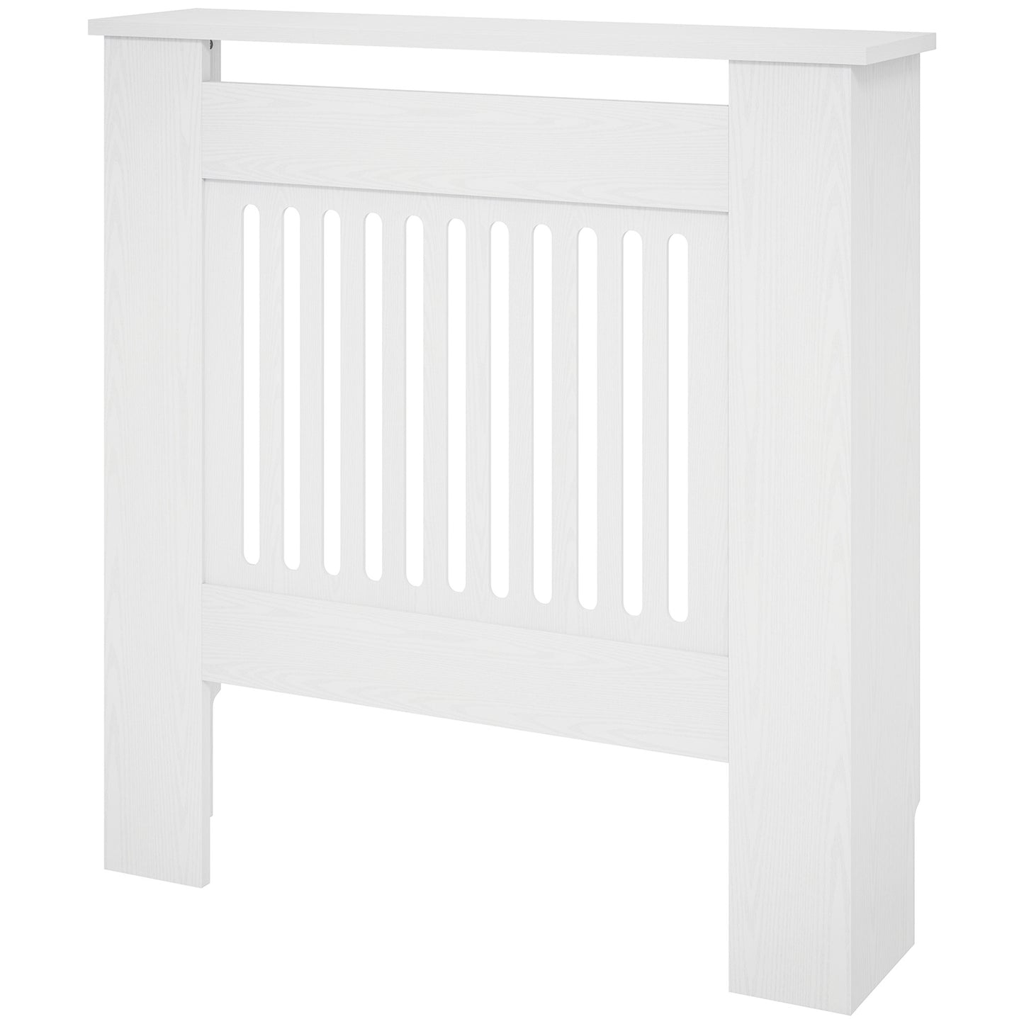 HOMCOM Heizkörperverkleidung, Heizungsabdeckung, 78 x 19 x 81cm, Heizkörper-Abdeckung für Schlafzimmer, Wohnzimmer, MDF, Weiß