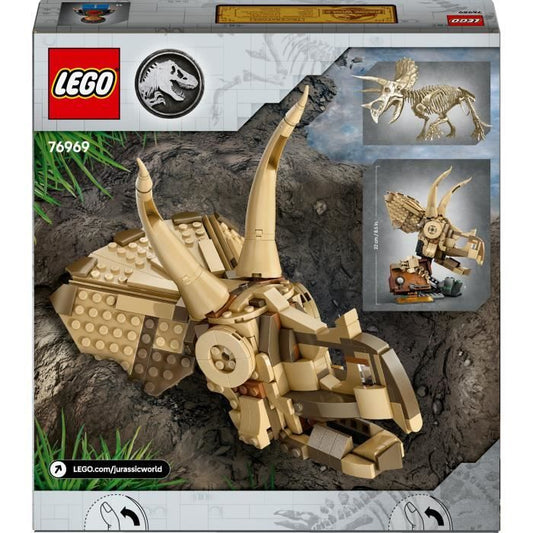 LEGO Jurassic World 76969 Dinosaur Fossils: Triceratops Skull - Game for 9 year olds