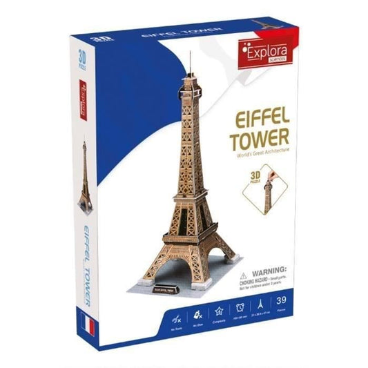 3D Puzzle - All Eiffel - Construction Game - EXPLORA - 39 pieces - From 5 years old