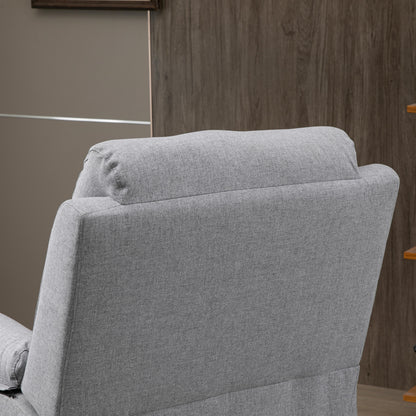 HOMCOM Relaxsessel mit Aufstehhilfe, elektrisch, Liegefunktion, Fernbedienung, Taschenfederkern, bis 120 kg, Grau