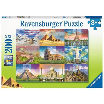Children's Puzzle 200 p XXL - The monuments of the world - Ages 8 - 13290 - Ravensburger
