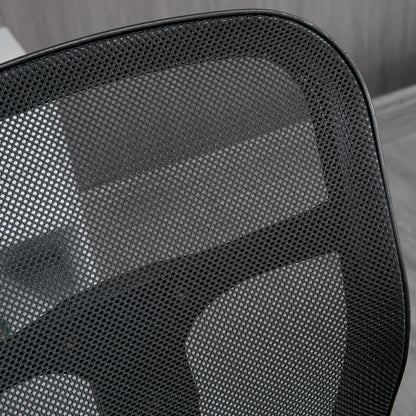 Vinsetto Zeichenstuhl Schreibtischstuhl Computerstuhl, inkl. Fußstütze, höhenverstellbar, 59 x 59 x115 cm, Schwarz