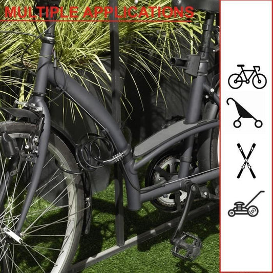 Bicycle Lock - MASTER LOCK - 8221EURDPRO - 1.8m twisted cable - Programmable combination