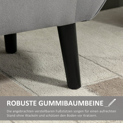 HOMCOM Polsterbank mit Stauraum und Armlehnen, Truhenbank für Flur, Schlafzimmer, Wohnzimmer, 118 x 42 x 66 cm, Dunkelgrau