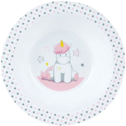Unicorn Tableware Set for Children - FUN HOUSE - 006319 - 2 Plates, 2 Cutlery Sets and 1 Soft Plush Toy