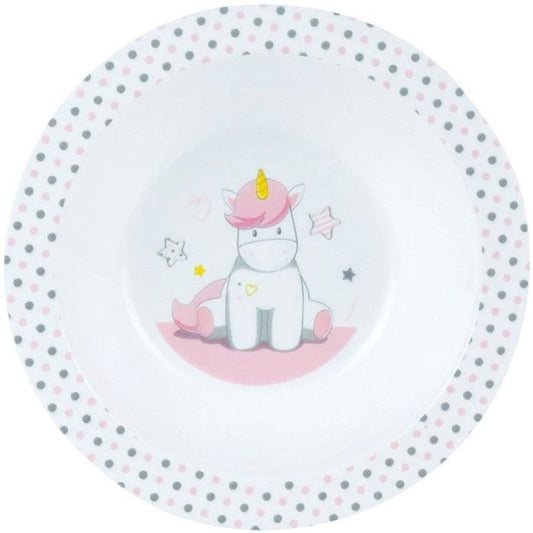 Unicorn Tableware Set for Children - FUN HOUSE - 006319 - 2 Plates, 2 Cutlery Sets and 1 Soft Plush Toy
