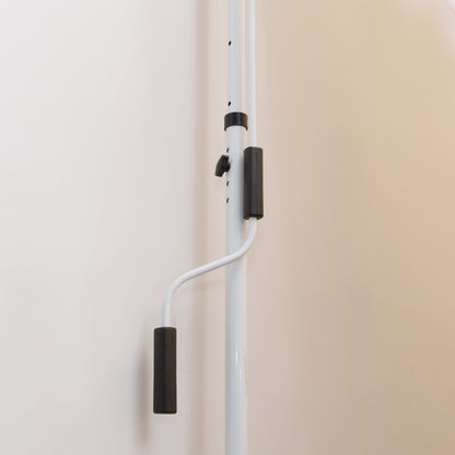 Outsunny Klemmmarkise mit Handkurbel höhenverstellbar Gelenkarmmarkise schmutzabweisend, witterungsbeständig Balkonmarkise 150cm breit Terrassenmarkise für Terrasse Balkon Veranda Beige