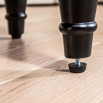 HOMCOM Polsterbank, Sitzbank, Vintage-Design, bis 150 kg, 117x40x58 cm, Dunkelgrau