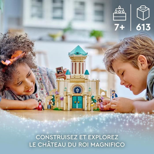 LEGO Disney Wish 43224 King Magnifico's Castle, Toy from the Wish Movie with Asha, Dahlia and King Magnifico Minifigure