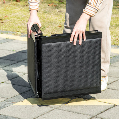 PawHut Haustierrampe, klappbar, rutschfest, Hunde bis 40 kg, 158 cm x 43,5 cm x 2,5 cm, Schwarz