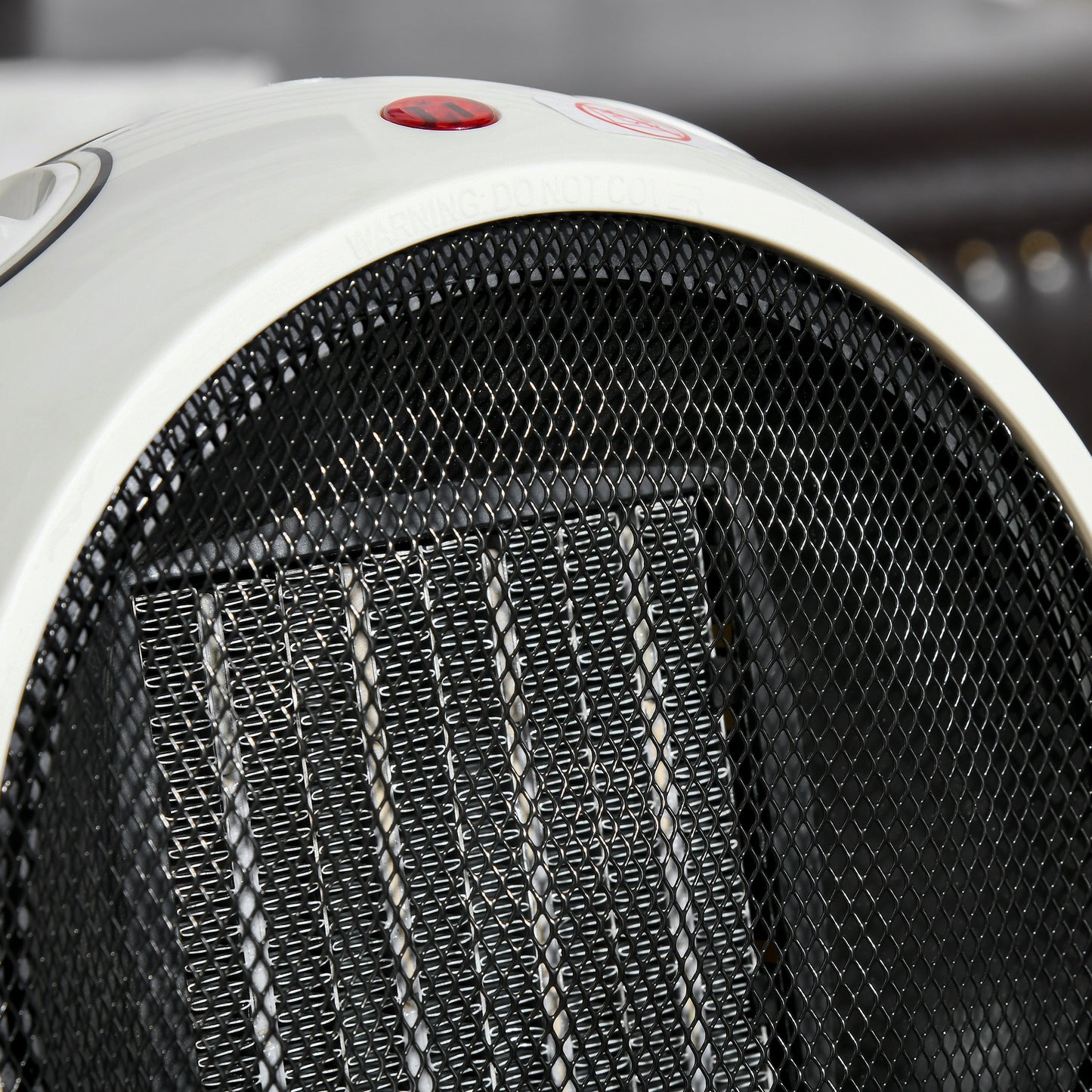 HOMCOM Heizlüfter Heizgerät Elektroheizer Heizer Heizung Wärme 900W/1500W Kunststoff Weiß+Schwarz 22 x 18,5 x 21 cm