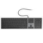 MOBILITY LAB Slim wired keyboard with metal finish - Space Gray