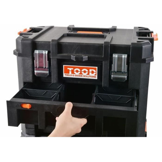 Tool case/tray - TOOD - Waterproof - With drawers - 53x37x40 cm