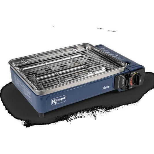 Gas Cartridge Barbecue Grill - KAMPA - Sizzle - Blue