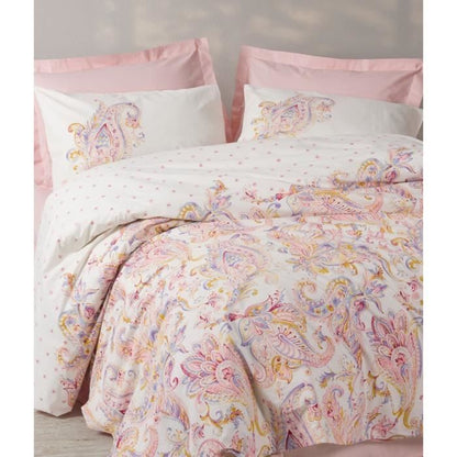 Bedding set - 1 duvet cover 220 x 240 cm + 2 pillowcases 60 x 60 cm - 100% cotton - Pink