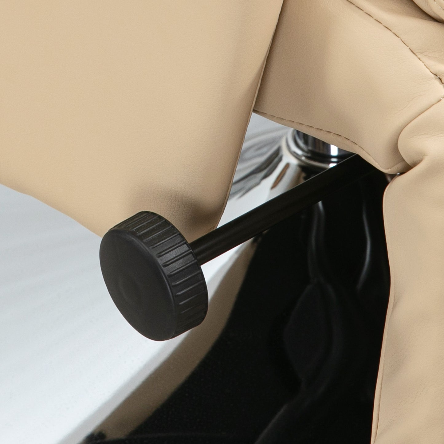 HOMCOM Relaxsessel, Liegefunktion, Lederoptik, Fußstütze, bis 150 kg, 78 x 80 x 109 cm, Beige