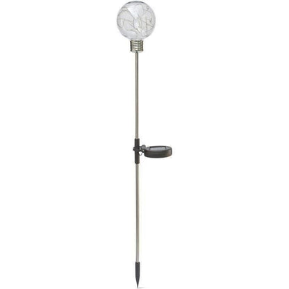Solar border - GARDEN ID Bulb - Ø8 h70 cm - Autonomy 6 to 8 hours - On/off button - Rechargeable AAA battery