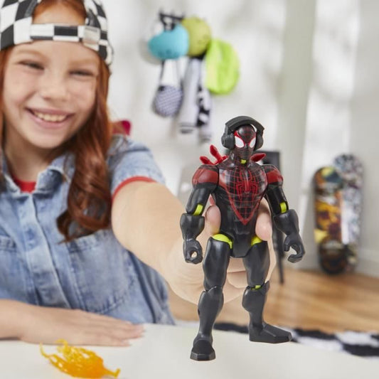 MixMashers Miles Morales, customizable figurine to mix and match with accessories, Marvel, Ages 4 and up