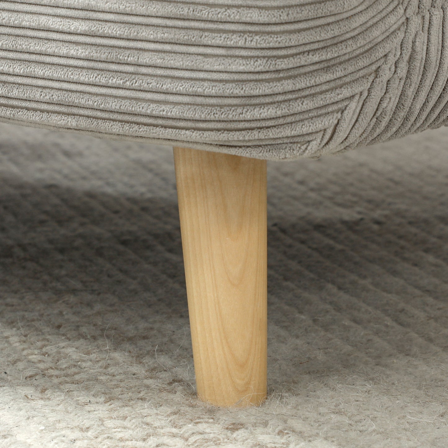 HOMCOM 2-in-1 Schlafsessel Gästebett, verstellbare Kopfstütze Cord-Optik 82 cm x 8 cm x 83 cm Grau